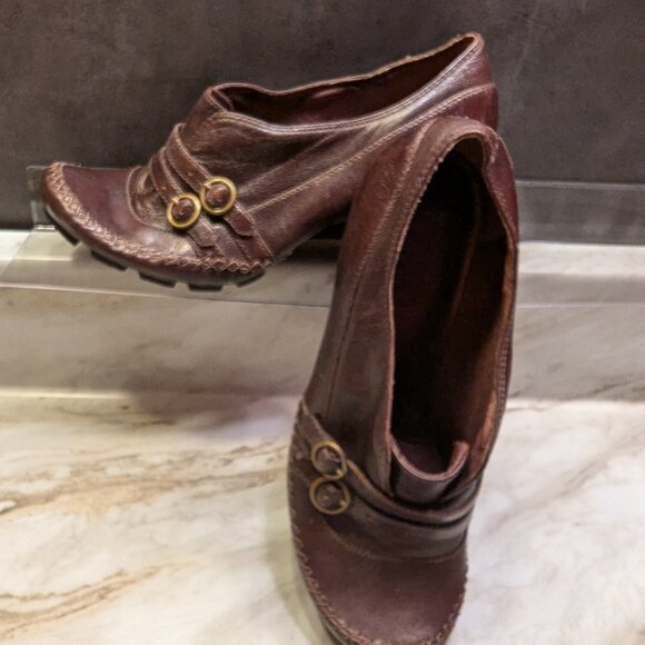 Indigo by Clarks Leather Slip On Rocker Heel - Picture 2 of 7